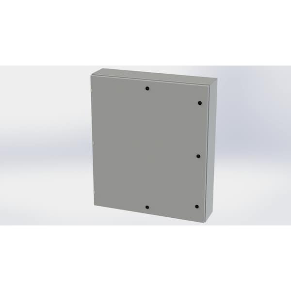 1/4 Turn Latch Electrical Enclosures, 42 in H, 8 in D, 36 in W, NEMA 3R, 4, 12, 13, Carbon Steel